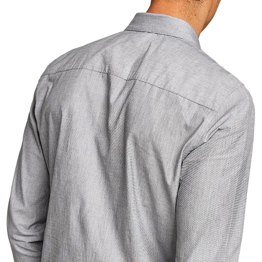 Topman Gray Button Up Floral Accents - New